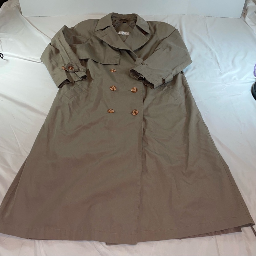 Elegant Beige Women's Trench‎ Coat